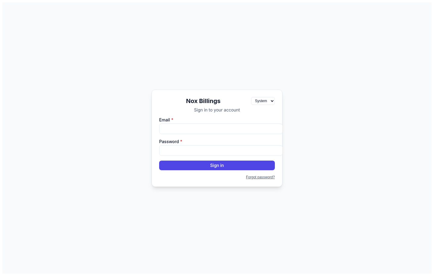 Nox Billings web login